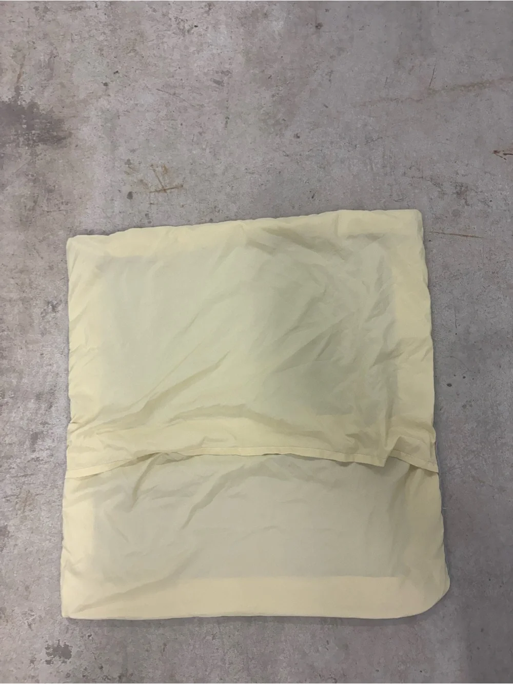 Square Soft Yellow and Dark Gray Pillow Sham